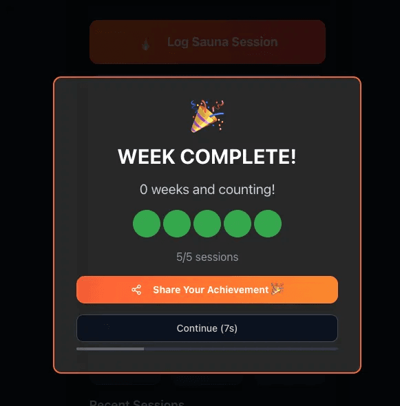 Complete weekly goals